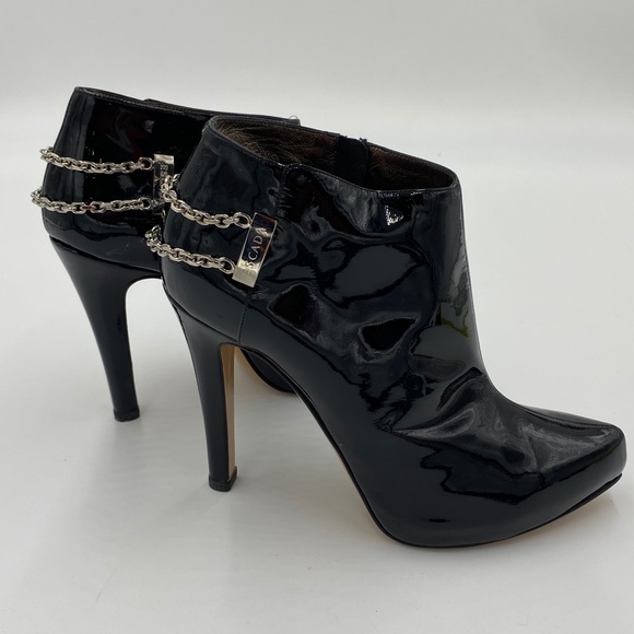 Escada. Black patent leather booties. Size 40 - Picture 3 of 9
